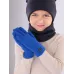 Перчатки детские для мальчика, ярко-синий, 5-6 лет, Поляярик