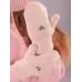 Варежки двухслойные теплые,зимние, пудровый, 3-4 года, Поляярик
