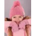 Варежки двухслойные теплые,зимние, розовый, 3-4 года, Поляярик